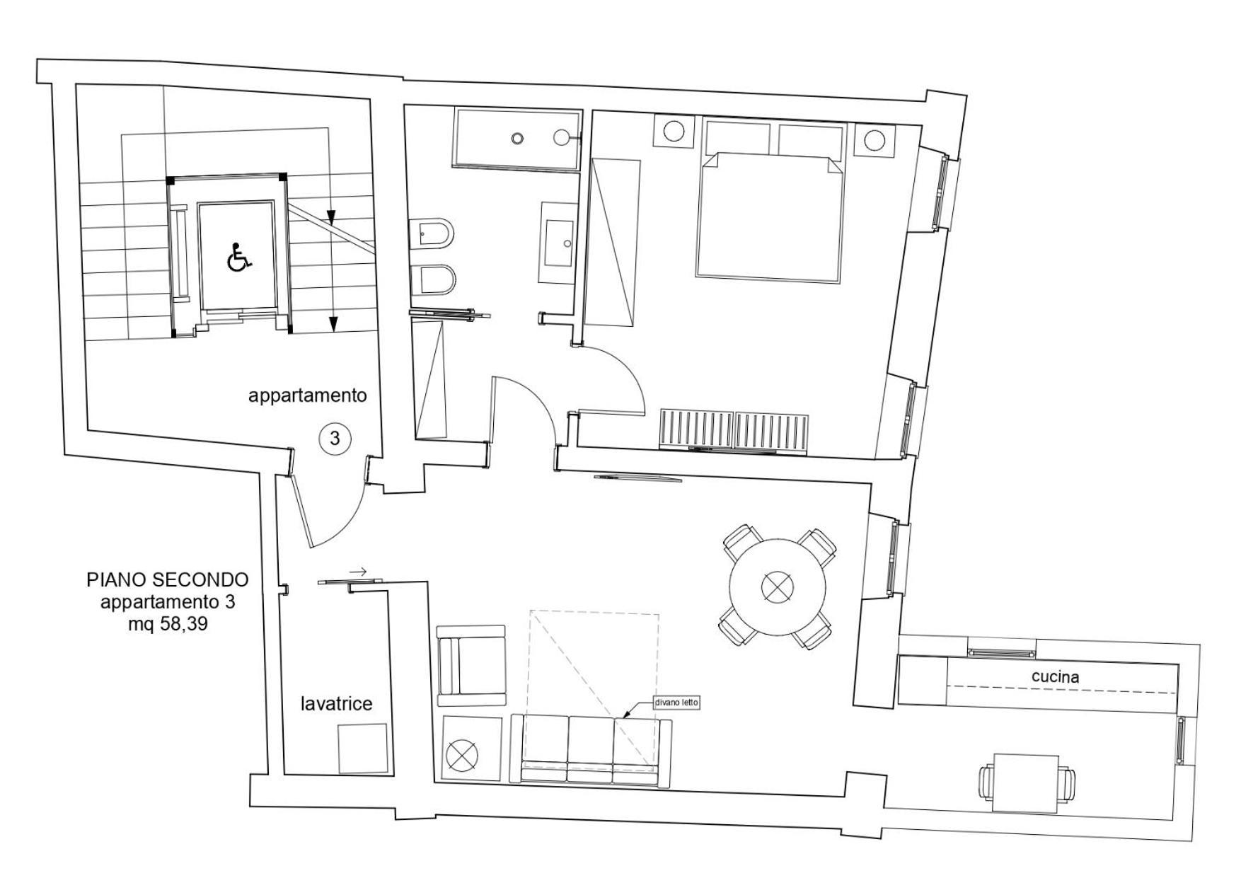Deluxe Apartment mit 1 Schlafzimmer – separates Gebäude